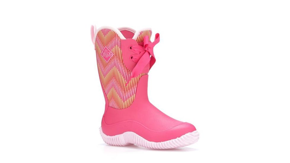 Muck Boots Kid's Halo Prints Boot, Pink Chevron, 10 KHL-4WAV-PNK-100