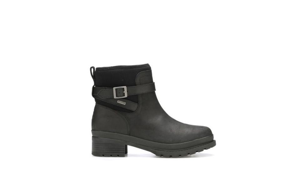 Muck Boots Liberty Waterproof Ankle Leather Boots - Womens, Black, 5 LWK-000-BLK-050