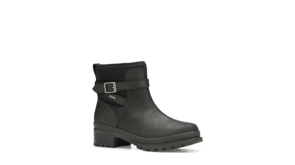 Muck Boots Liberty Waterproof Ankle Leather Boots - Womens, Black, 5 LWK-000-BLK-050