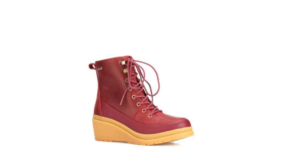 Muck Boots Liberty Waterproof Wedge Boots - Womens, Cordovan, 8.5 LWW-6BUR-RED-085