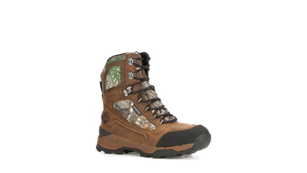 Muck Boots Men's Summit Lace 8 in Boots, Brown/Realtree Edge Mini, 7, MSL-9RT-CA-070