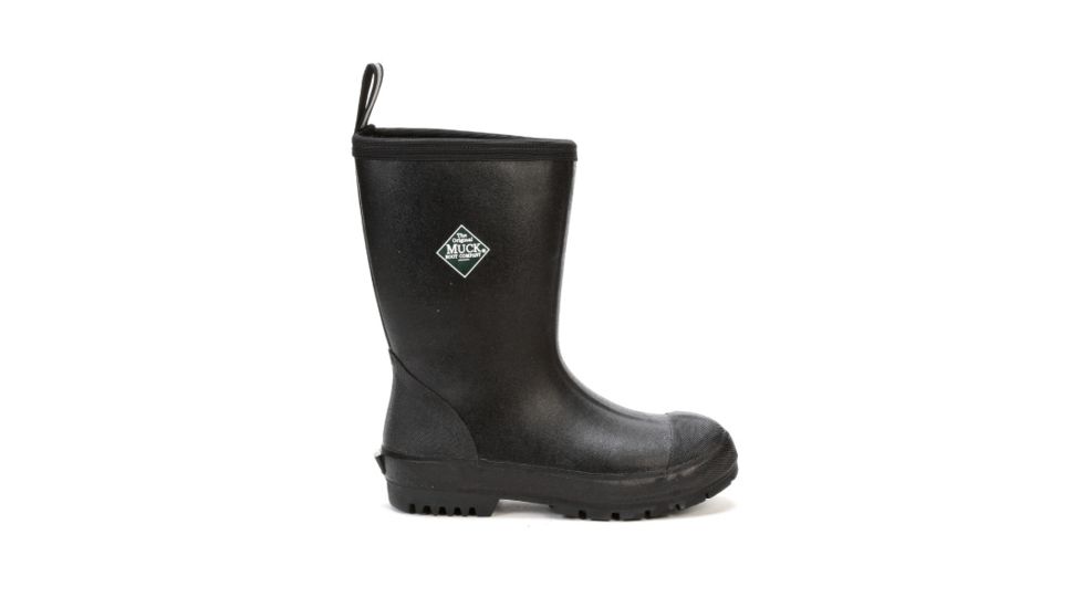 Muck Boots Mens Chore Resistant Mid Oil,Chemical SlipResistant Work Boot, Black,Black, 5, CRM000005