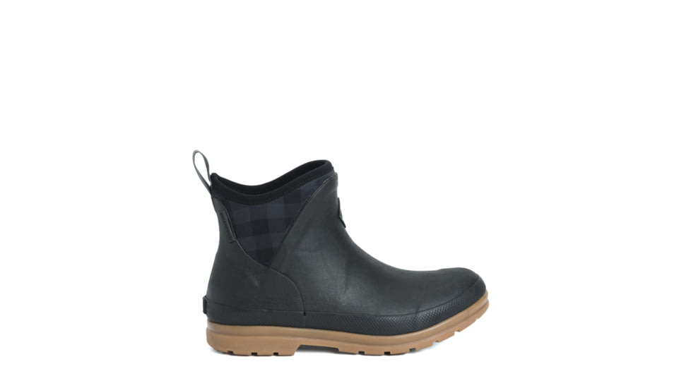 Muck Boots Originals Ankle Boot - Womens, Black/Plaid/Gum, 5, OAW-1PLD-BLK-050
