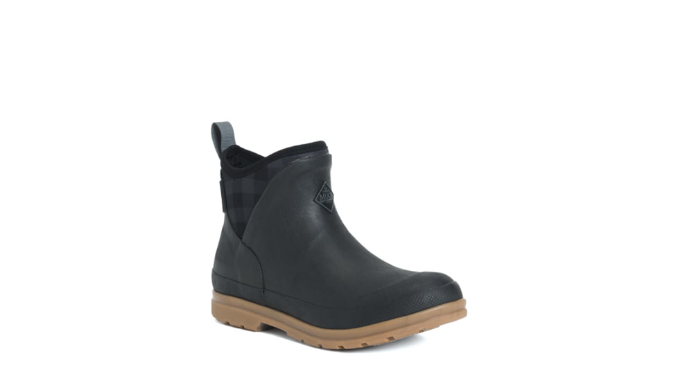 Muck Boots Originals Ankle Boot - Women's, Black/Plaid/Gum, 5, OAW-1PLD-BLK-050