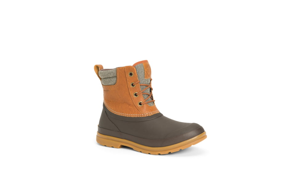 Muck Boots Originals Duck Lace Boot - Women's, 7 US, Medium, Tan/Dark Brown, ODLW-902-TAN-070