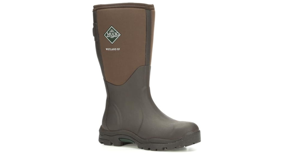 Muck Boots Women's Woody Max Wide Calf Boot, Brown, 10, WWET-900-BRN-100