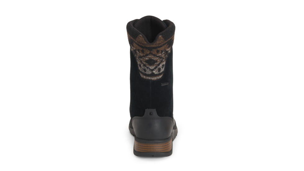 Muck Boots Womens Apres Lace v2 Leather, Black, 5, WALT2-1HRS-BLK-050