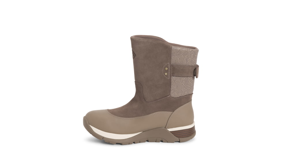 Muck Boots Women's Apres Lace v2 Leather, Taupe, 5, AP2-901-Taupe-050
