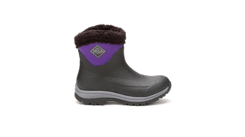 Muck Boots Womens Arctic Apres Performance Winter Boot, Black,Parachute Purple, 9, AP8500009
