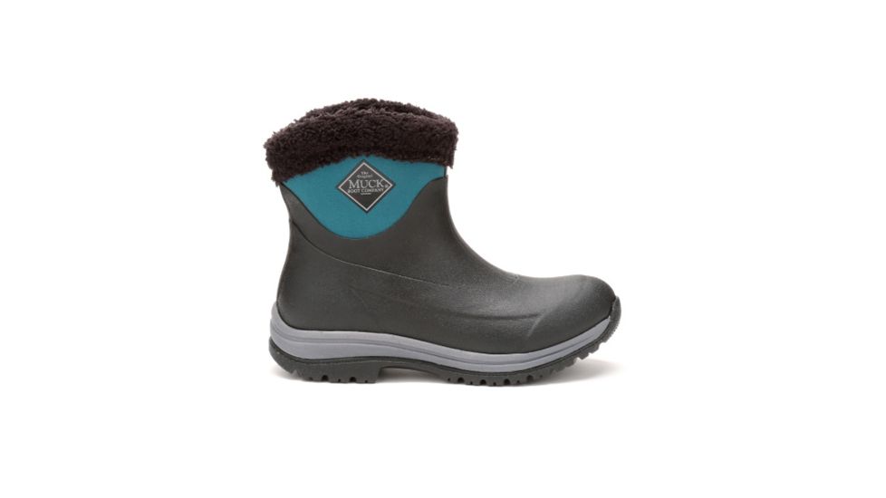 Muck Boots Womens Arctic Apres Performance Winter Boot, Black,Shaded Spruce, 8, AP8300008