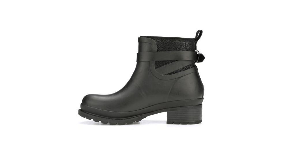 Muck Boots Women's Liberty Waterproof Ankle Rubber, Black/Plaid, 11, LWKR-6PLD-BLK-110
