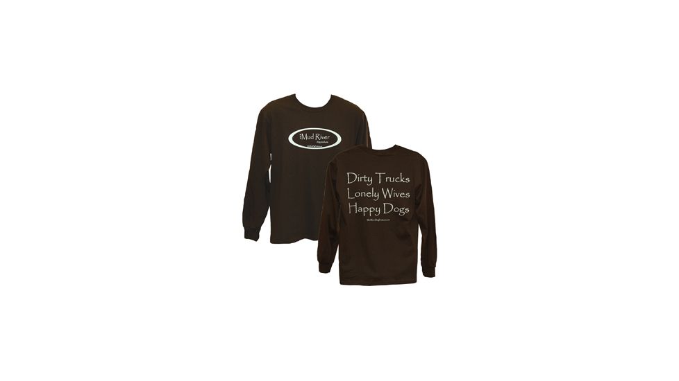 Mud River Long Sleeve T-shirts - XL Brown MRLS-XLB