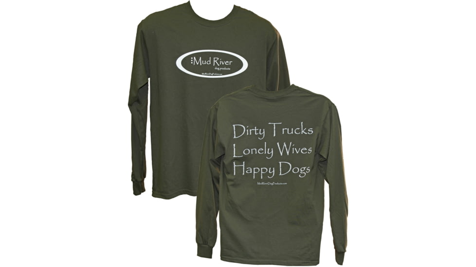 Mud River Long Sleeve T-shirts - Small Green MRLS-SG