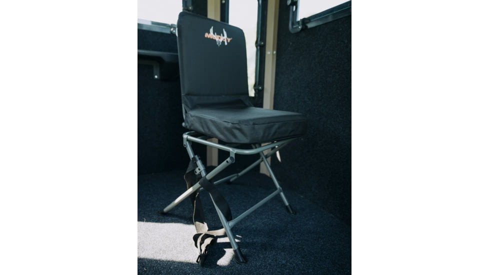 Muddy Padded Swivel Chair, Black, MUD-PSCHR