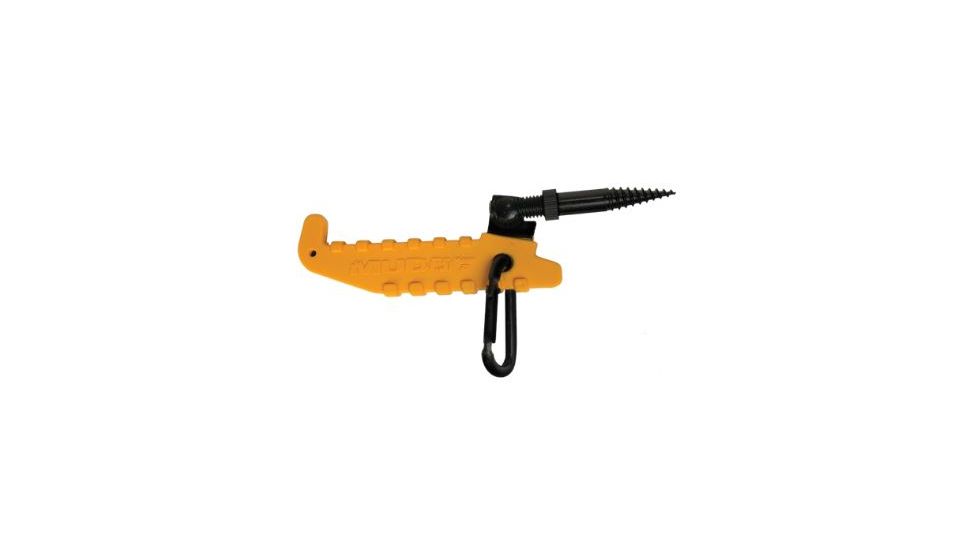 Muddy Single Screw In Hook, includes Caribiner, Black/Orange MTA-MH01