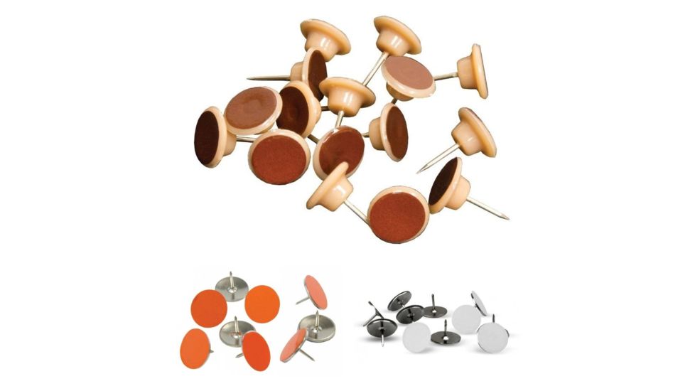 Muddy Trail Marking Tacks, Brown, Orange, White