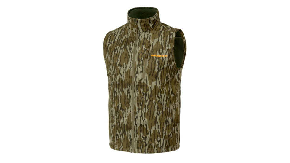 Muddy TRX Softshell Vest - Mens, Mossy Oak Bottomland, LARGE, MUD-WDP-VEST-MOB-L