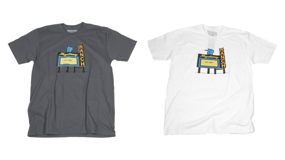 Mystery Ranch Lewis &amp; Clark Tee, Asphalt, White