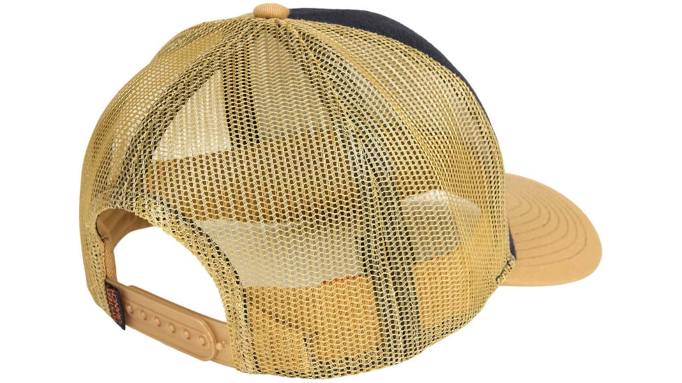 Mystery Ranch Logo Front Trucker Hat, Buckskin, One Size, 113107-214-00