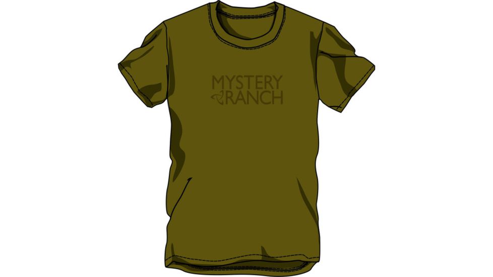 Mystery Ranch Logo Tee - Mens, Olive, Small 888564164778