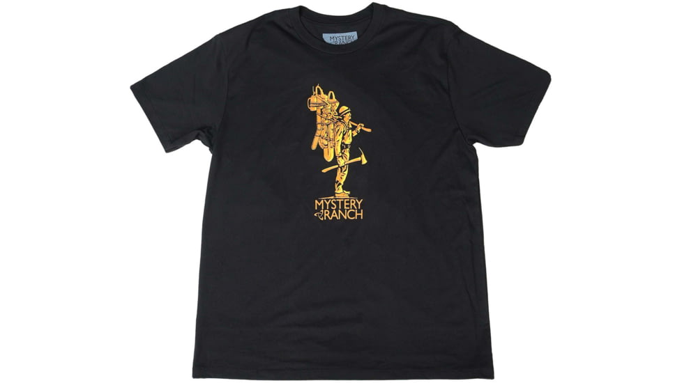 Mystery Ranch Pack Light T-Shirt, Black, Extra Large, 112886-001-50