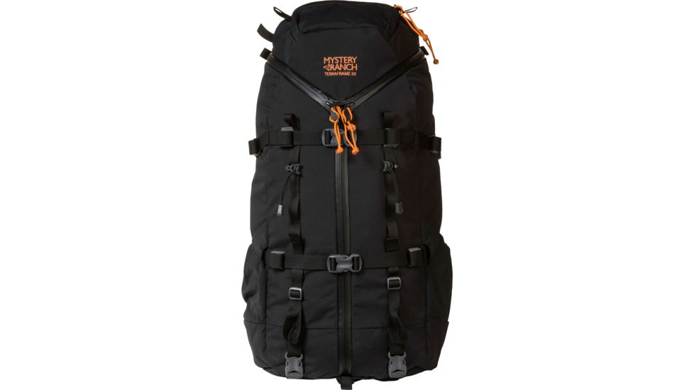 Mystery Ranch Terraframe 3-Zip 50 Backpack, Black, Medium, 112382-001-30
