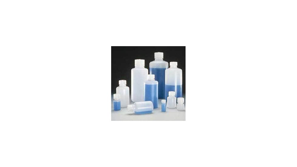 Nalge Nunc Boston Round Bottles, High-Density Polyethylene, Narrow Mouth, NALGENE 2002-0032