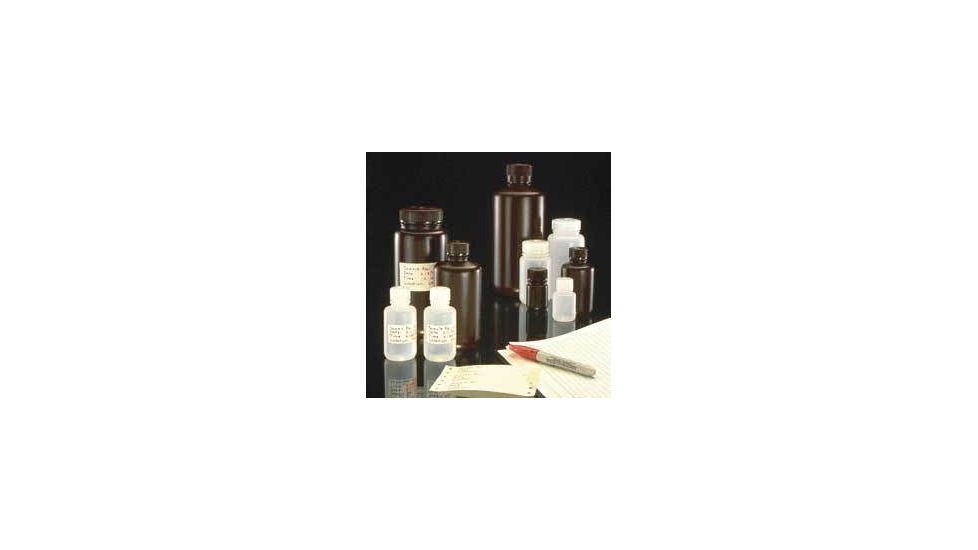 Nalge Nunc Packaging Bottles, HDPE, with Screw Caps, NALGENE 312189-0008 Natural, Wide Mouth Bottles