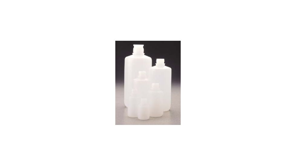 Nalge Nunc Packaging Bottles, High-Density Polyethylene, Narrow Mouth, without Screw Caps, NALGENE 362089-0032