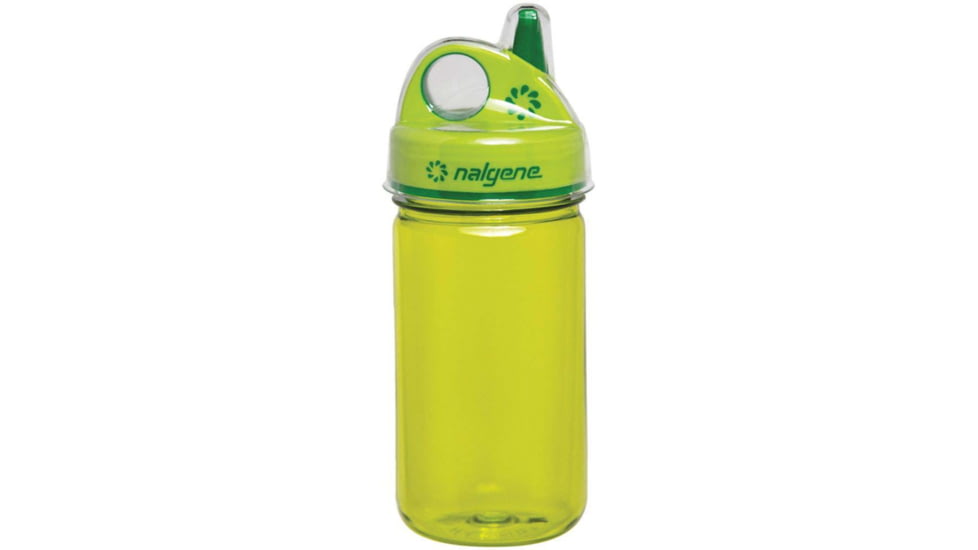 Nalgene Kids Grip-N-Gulp Sustain Water Bottle, 12 oz, Green, 12oz, 2182-5312