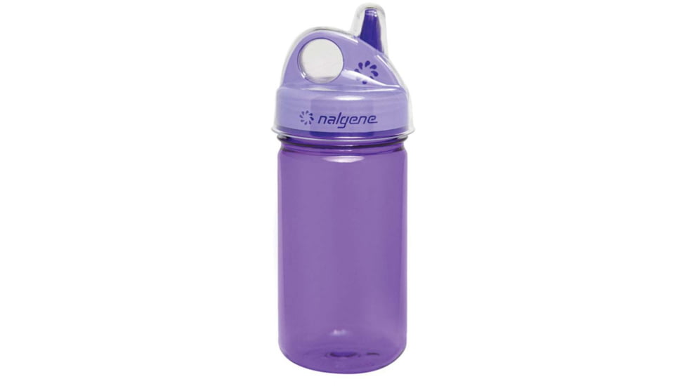 Nalgene Kids Grip-N-Gulp Sustain Water Bottle, 12 oz, Purple, 12oz, 2182-4112