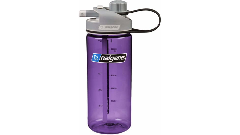 Nalgene Multi-Drink Bottle, 20 oz, Purple, 20oz, 1790-2110