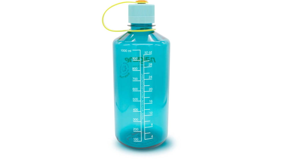 Nalgene Narrow Mouth 1 Quart Sustain Water Bottle, 32 oz, Cerulean, 2020-1132