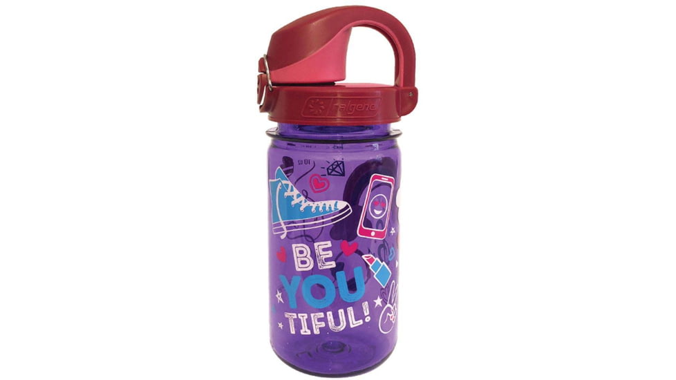 Nalgene On-The-Fly Kids Bottle w/Graphic, 12 oz, BeYouTiful, 12oz, 1263-0030