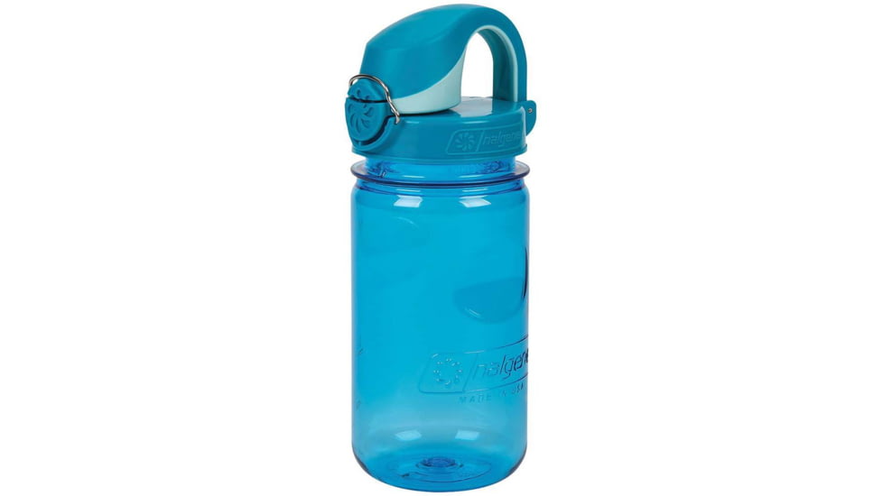 Nalgene On-The-Fly Kids Bottle w/Graphic, 12 oz, Blue with Glacial cap, 12oz, 1263-0026