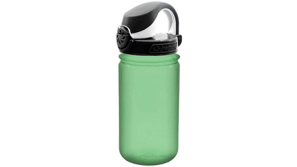 Nalgene On-The-Fly Kids Bottle w/Graphic, 12 oz, Glow Green, 12oz, 1263-0032
