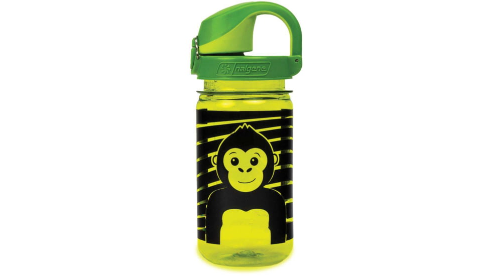 Nalgene On-The-Fly Kids Sustain Bottle w/Graphic, 12 oz, Striped Monkey, 12oz, 1263-0036