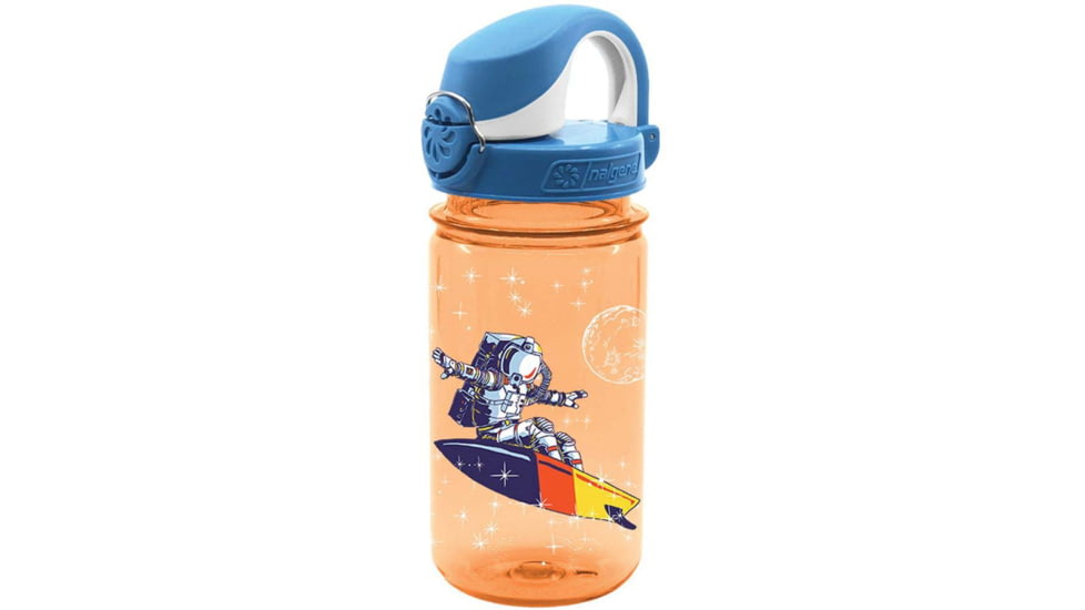 Nalgene On-The-Fly Kids Sustain Bottle w/Graphic, 12 oz, Surfing Astronaut, 12oz, 682021-0446