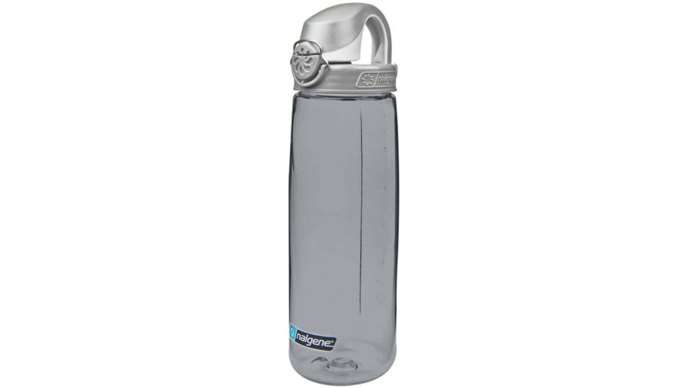 Nalgene On-The-Fly Lock-Top Sustain Bottle, 24 oz, Gray, 24oz, 5565-3224