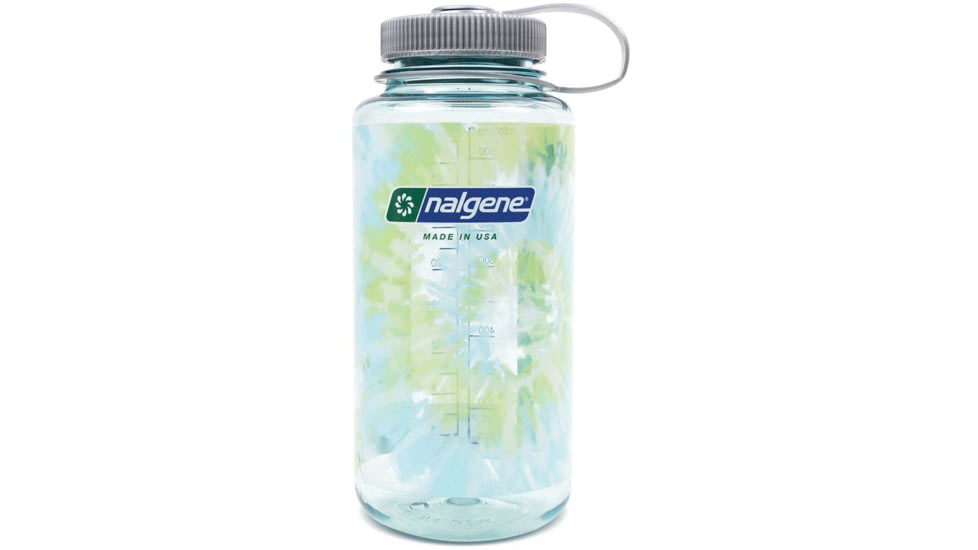 Nalgene Wide Mouth Bottle Sleeve, 32 oz, Tie-Dye Seafoam, 32oz, 682023-0017