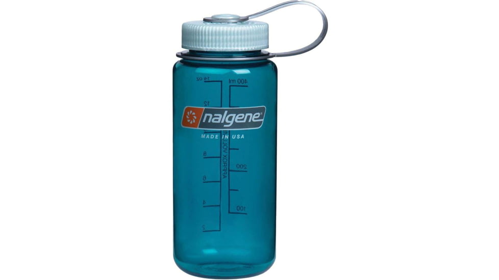 Nalgene Wide Mouth On The Fly Sustain Water Bottle, 16 oz, Trout Green, 16oz, 2020-2416
