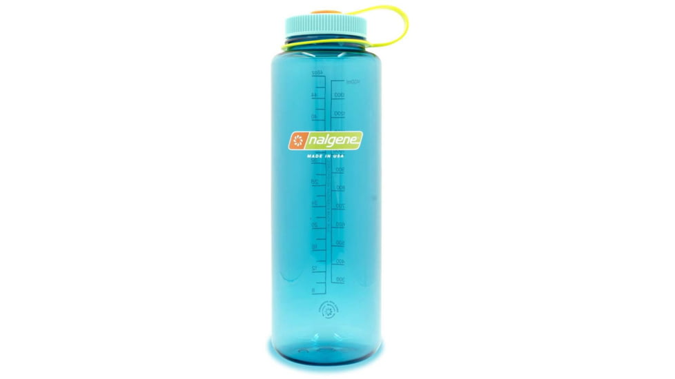 Nalgene Wide Mouth Sustain Silo Bottle, 48oz, Cerulean, 48oz, 2020-0748