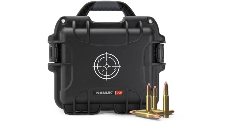 Nanuk 905 Waterproof Ammo Case, Black, Small, 905S-000BK-PA0-AMM01