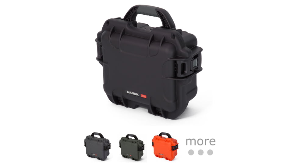 Nanuk 905 Protective Hard Case, Black, Graphite, Olive, Orange, Silver, White