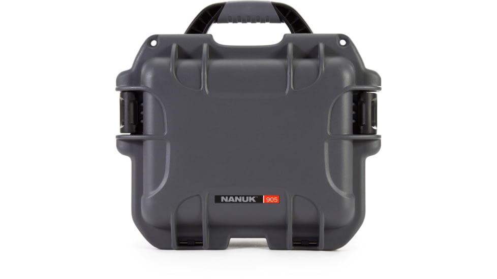 Nanuk 905 Water/Crush Proof Case w/Padded Divider - Graphite, 905S-020GP-0A0