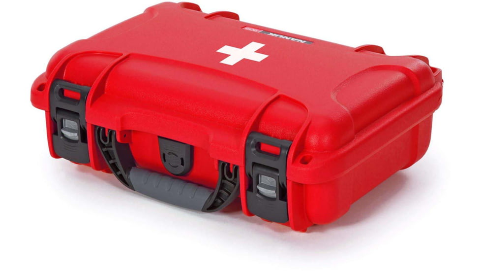 Nanuk 909 Case Empty with First Aid Logo, Red, 909S-000RD-PA0-FSA01