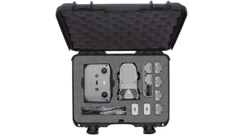 Nanuk 910 Case with Foam Insert for DJI Mini 2 Fly More, Black, 910S-080BK-0A0-20283
