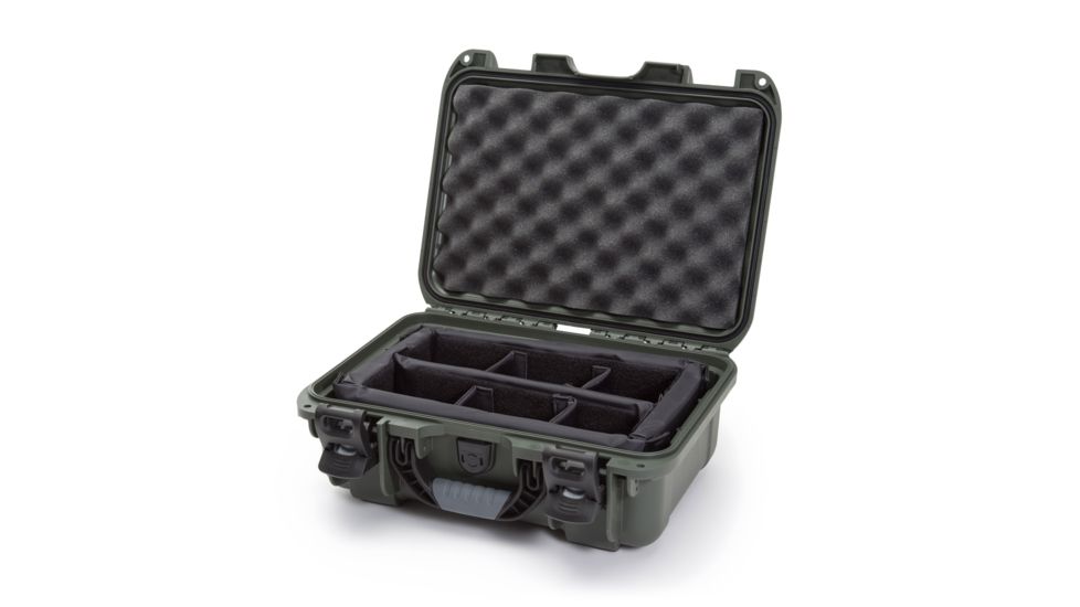Nanuk 915 Case w/padded divider - Olive, 915S-020OL-0A0