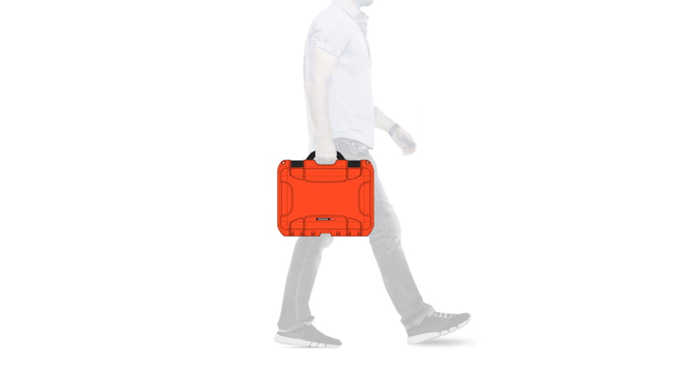 Nanuk 915 Protective Case w/Padded Divider, Orange, Medium, 915S-020OR-0A0