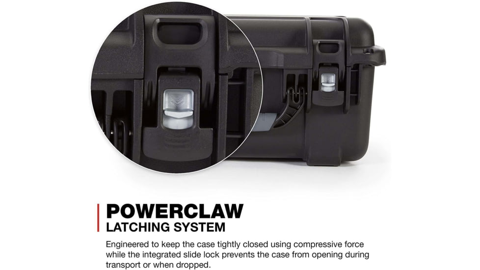 Nanuk 918 Case with Lid Organizer and Divider, Black, 918S-060BK-0A0